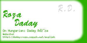 roza daday business card